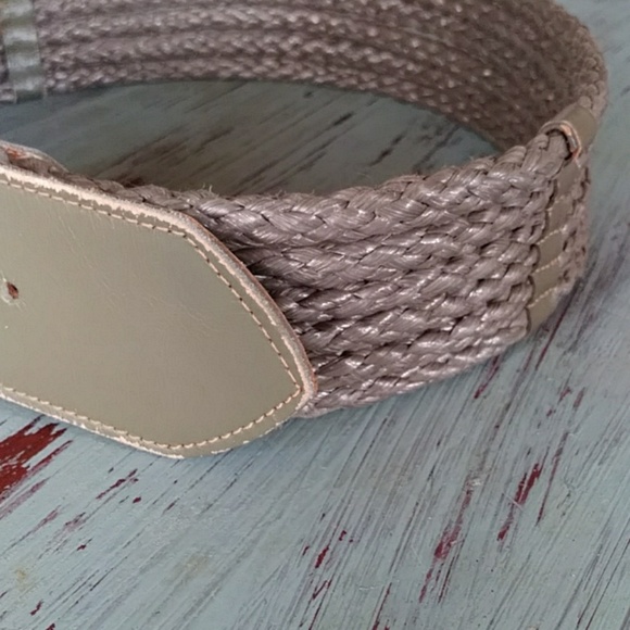 Leather and woven chord belt - Picture 8 of 8